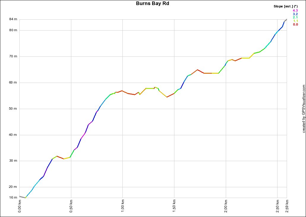 Burns Bay Rd Profile