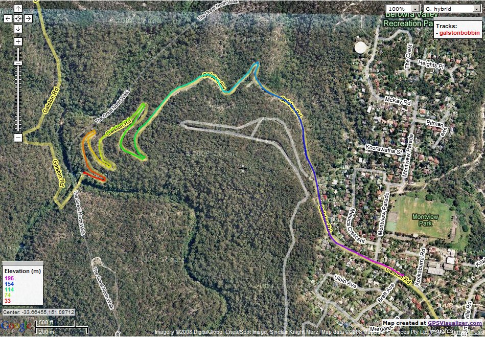 Galston Gorge East Route